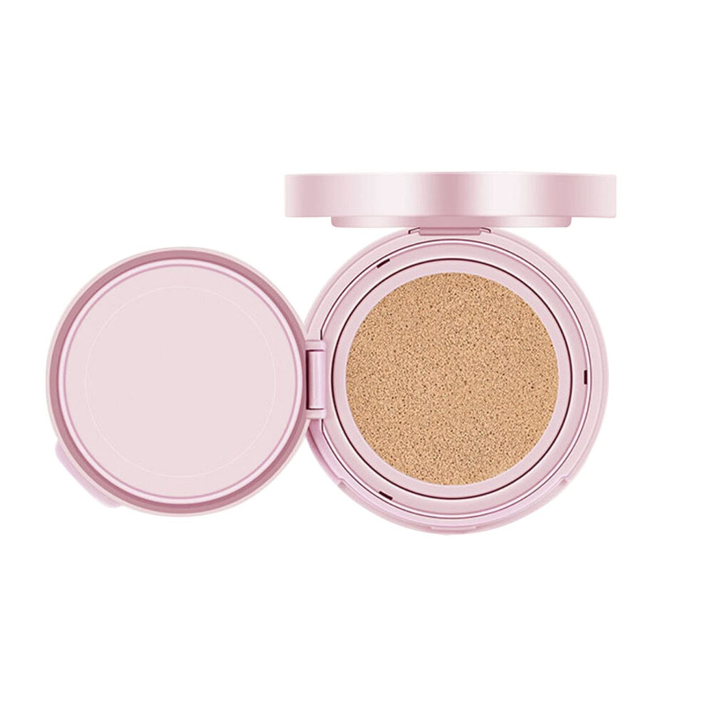 Ivory/Beige Air Cushion Foundation Full Coverage Moisturizing Concealer 13Ml Long Lasting Lightweight Natural Makeup