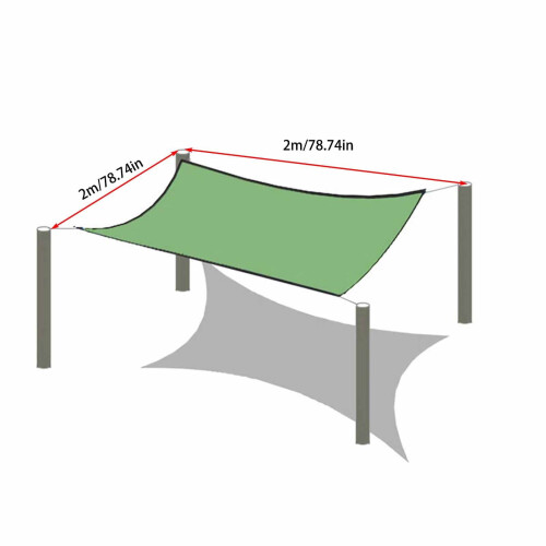 Toldo retangular VALSEEL para proteção solar em pátios e jardins. 1