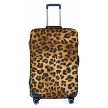 Cute Leopard Printed Luggage Cover, Elastic Washable Suitcase Protector for 18‑32 Inch Bags
