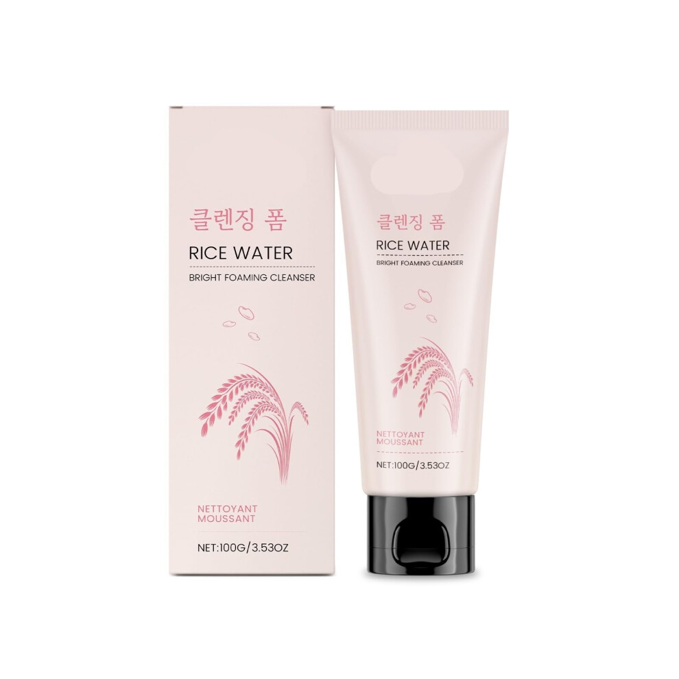 Gentle Moisturizing Facial Cleanser, Brightening Foam Face Wash for Fresh Smooth Skin, 2PCS