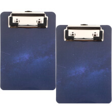 Bloc de scris cu stea, 2 buc., clipboard din carton negru, cu pt.