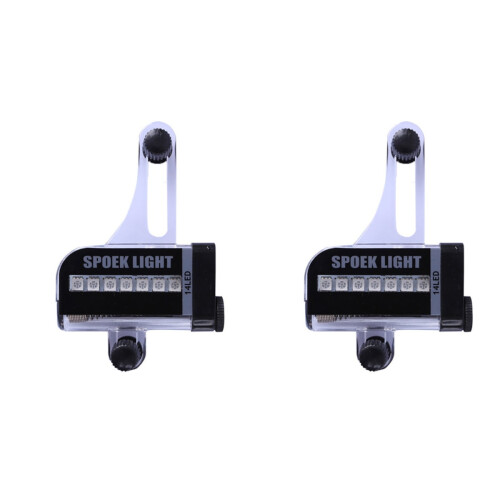 Bike Spoke Light DIY Tire Light 14 LED 30 Patterns 2pcs