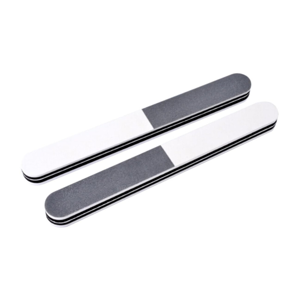 5pcs Double Sided Nail File Buffer Set, Washable Reusable Board for Natural and Artificial Nails
