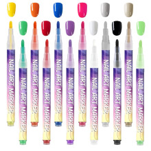 Nail Art Pen with Precision Control and Quick Dry Glossy Finish for DIY Manicure and Nail Design