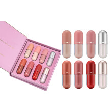 Matte Liquid Lipstick Set with Velvet Matte Finish, Nonstaining Cup Formula, 16ml Gift Box for Women