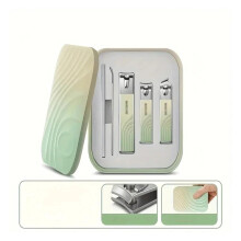 Stainless Steel Nail Clipper Set with Precision Cutting Edge, Durable Build and Travel Manicure Pedicure Kit