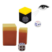 Magic Trick Set Clairvoyant Magic Props SoundBased Dice Guessing Toy for Kids Beginners 6pcs Orange Yellow