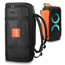 Schutztasche Tragetasche Aufbewahrungstasche Rucksack Tasche kompatibel mit JBL PARTYBOX 310 Bluetooth Lautsprecher Schwarz