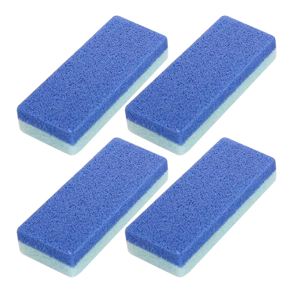 Foot Pumice Stone Set for Dead Skin Removal, 4âPiece Heel Scrubber Pedicure Tools with NonâSlip Grip