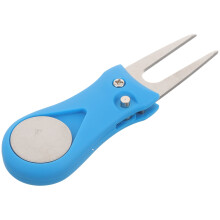 Golf Grass Repair Tool Foldable Green Fork Blue
