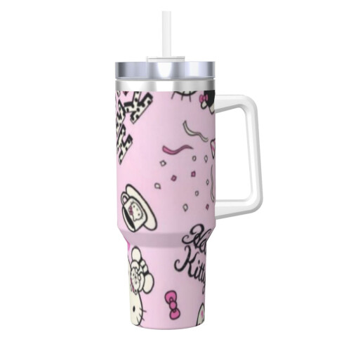 Personalisierter Hello Kitty 40oz Edelstahlbecher mit