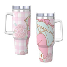 Pahar izolat în vid Melody, din oțel inoxidabil H2.0, 40 oz, cu capac sau