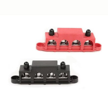 Bus Bar Distribution Block 12V 250A HeavyDuty Dual Post 5/16 Inch Terminal for Marine RV Solar Battery