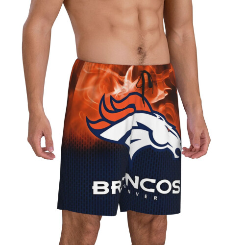 Ανδρικό κοντό παντελόνι πιτζάμας Broncos με λογότυπο ποδοσφαίρου 2