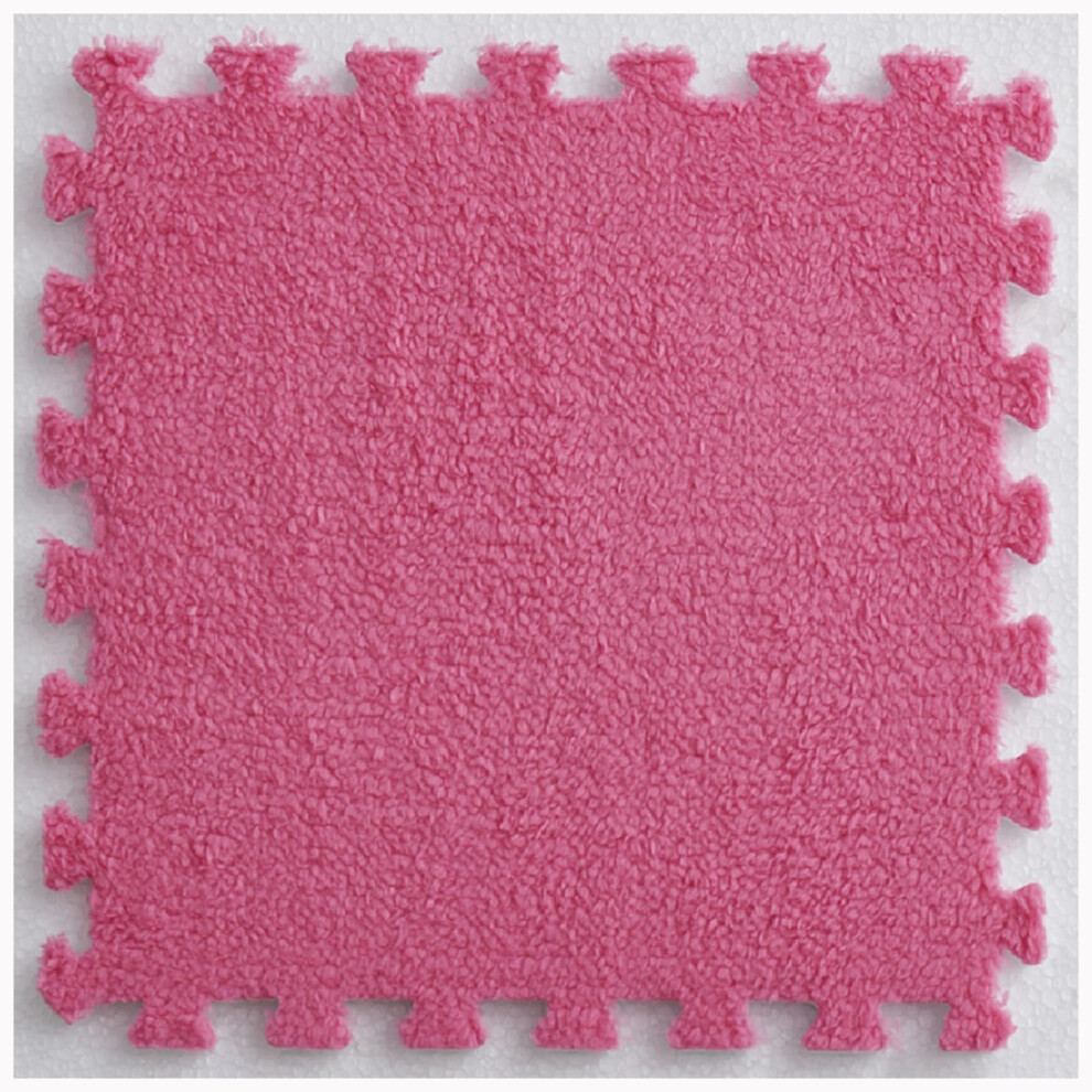 20Pcs Rose Red Foam Floor Mats Soft NonâSlip Interlocking Floor Tiles For Kids Playroom 30X30x1cm 9330225599173