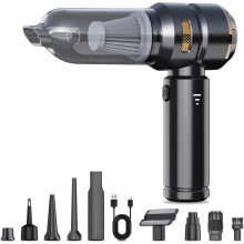 4 in 1 Car Vacuum Cleaner 16000Pa Suction Cordless Handheld with Air Pump and Blower for Car Home