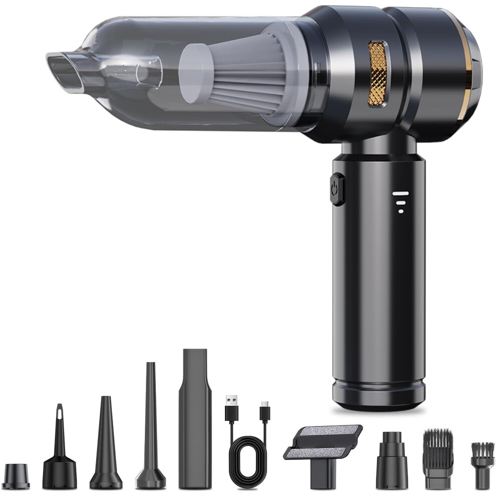 4 In 1 Car Vacuum Cleaner 16000Pa Suction Cordless Handheld With Air Pump And Blower For Car Home 9073542217602