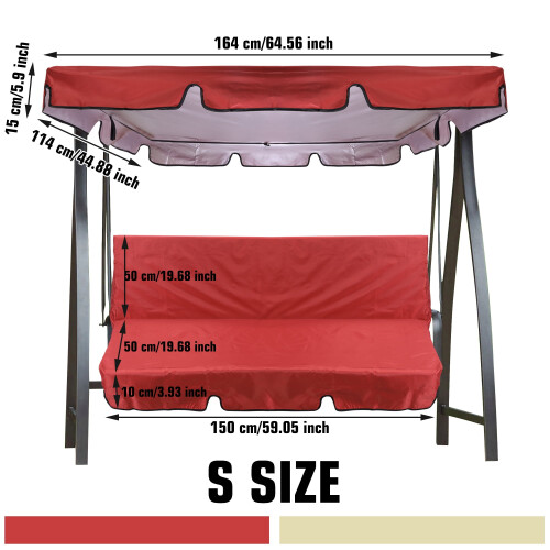 Ersatzbezug für Gartenschaukeln, 76" x 49" 1
