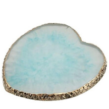 Blue Jade Stone Nail Art Palette with MultiCompartment Design and NonSlip EasyClean Surface