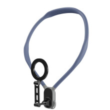 Phone Neck Holder Magnetic Neck Mount Blue Hands‑ Selfie Lanyard 360 Adjustable for Vlogging