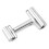 2Pcs Stainless Steel Rolling Sticks for Baking Dough Roller Pin Silver 8