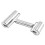 2Pcs Stainless Steel Rolling Sticks for Baking Dough Roller Pin Silver 9