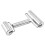 2Pcs Stainless Steel Rolling Sticks for Baking Dough Roller Pin Silver 10