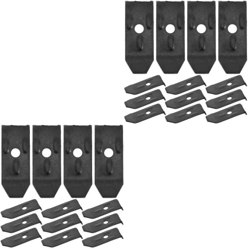 40Pièces Outils Fixation Table Noir Solides Polyvalents 1