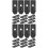 40Pièces Outils Fixation Table Noir Solides Polyvalents 4