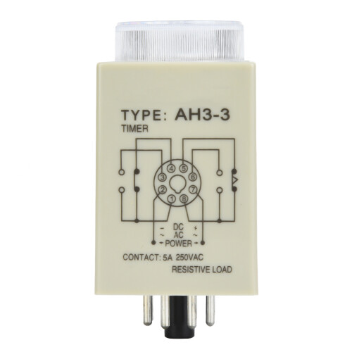 AH3-3 Timer Relay DC24V 3S 8-Pin 5A 220V 2