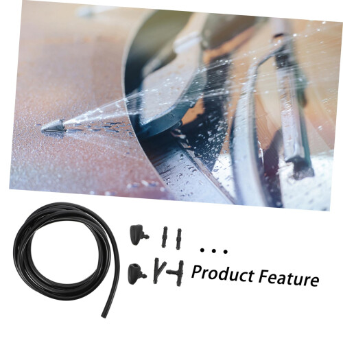 2 Sets Windshield Washer Nozzle Kit for C5, Leak Connection, Easy Replacement, Clear Visibility 2