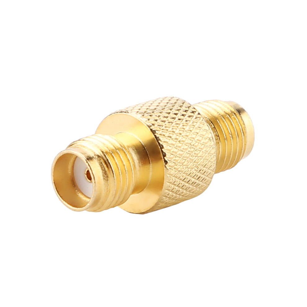 2X Female Sma To Rp-Sma Rf Connector Gold