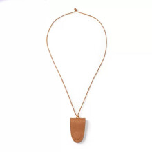 Magnetic Sunglasses Holder PU Leather Glasses Clip Pendant for Neck and Car, Scratch Design