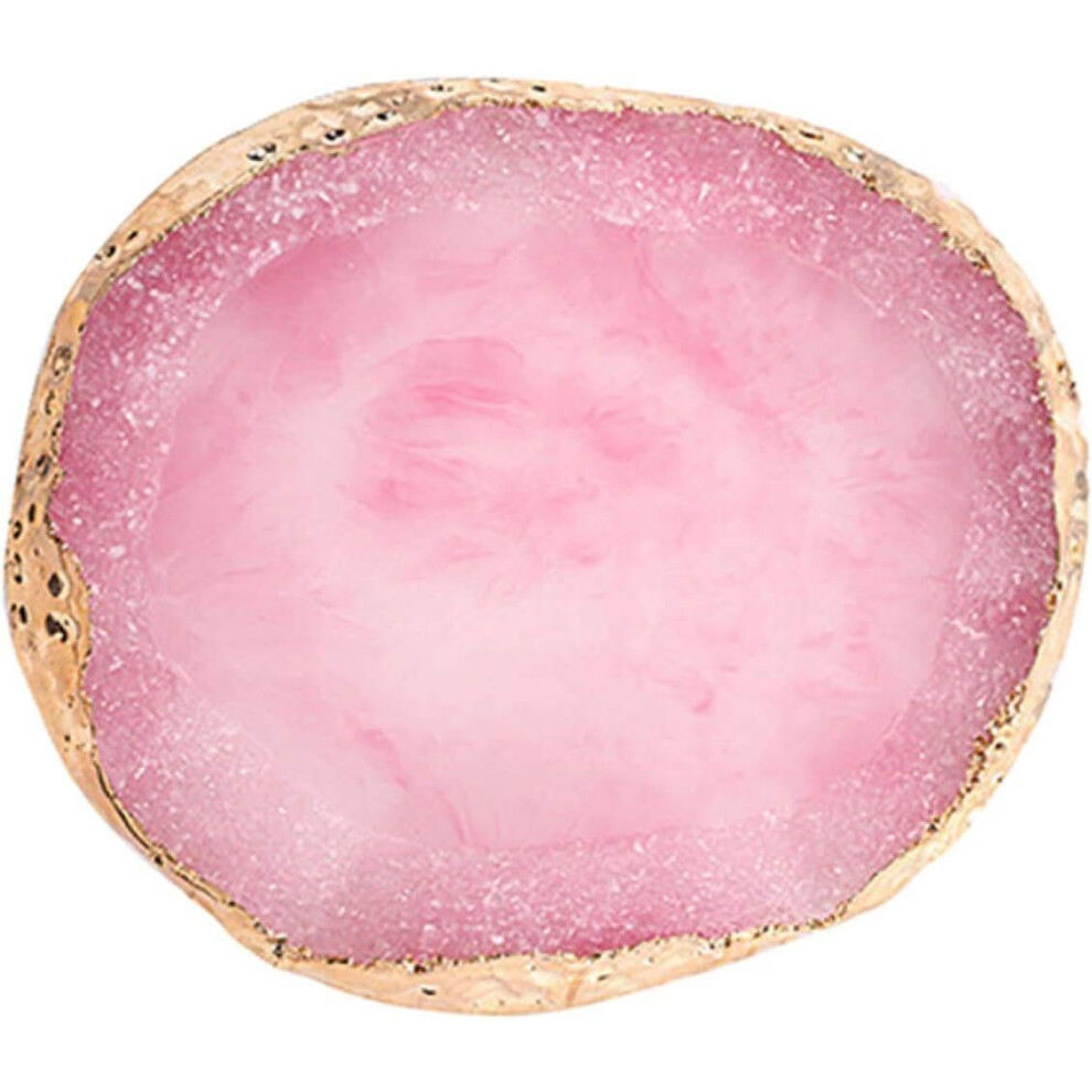 Pink Professional Resin Nail Art Mixing Palette Easy Clean Reusable Board For Gel Polish Manicure