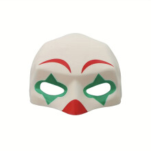 (Clown Cat Face Mask) Halloween Funny Cat Decoration Mask Pet Toy