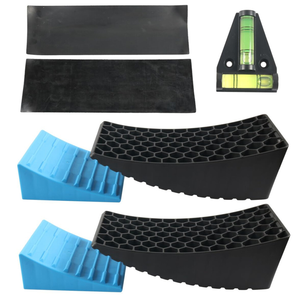 Heavy Duty Rv Leveling Blocks With Antislip Stability For Camper Van Tires And Secure Parking 9073542220121