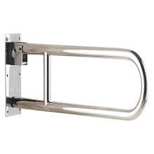 70cm Stainless Steel Folding Grab Bar with Mirror Finish, Bathroom Safety Rail for Toilet Handicap Support
