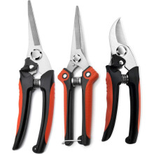 Handschere-Set, Gartenschere mit scharfen Schneidwerkzeugen und präziser Schneidfunktion, Edelstahlklinge für Pflanzentrimmer, ergonomisch