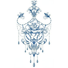 15Day Long Lasting Semi Permanent Tattoo Stickers GZ461, Herbal Ink Waterproof Body and Arm Tattoo