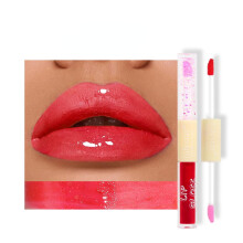 2 in 1 Double Ended Lip Gloss and Oil, Long Lasting Glossy Lip Tint with Hydrating WaterBased Color (1)