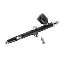 Dual Action Airbrush Kit with Precision Spray Performance for Makeup Crafts and Car Painting Gold
