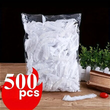 (500pcs) 500 Coperchi Alimentari Elastici Riutilizzabili - Coperchi in plastica elastici trasparenti per ciotole e piatti, adatti per