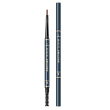 Dual Ended Waterproof Eyebrow Pencil with Brush for Natural Look, Twist Up Smudge Resistant Grooming Tool