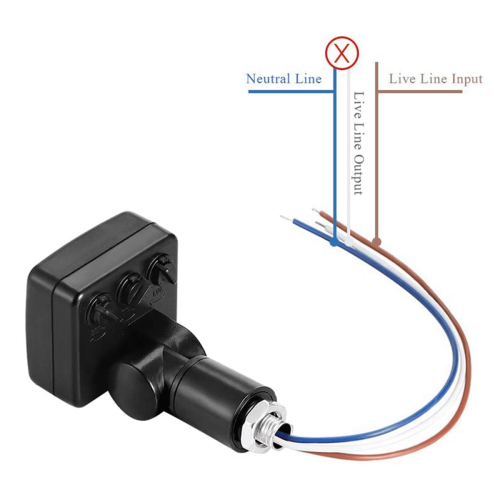 2X220V Μίνι αισθητήρας ανθρώπινου σώματος με διακόπτη αισθητήρα σώματος LED με 2