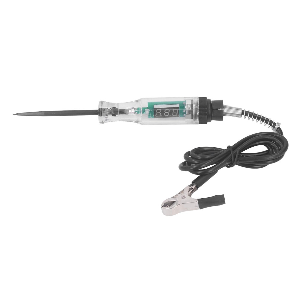 Automotive Circuit Tester With Led Digital Display, Fast Fault Detection, Voltage Current Resistance Test Pen ( Wire Type) Black 9330225557449