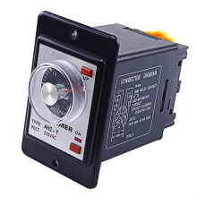 AH2Y Time Delay Relay 220V Power On Delay Timer 0–60 Min Adjustable Control Panel Mount with Socket