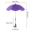 Toddler umbrella stroller parasol with clamp, adjustable 2