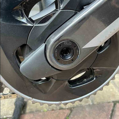 2 stk. krumtaphætte kompatibel med SRAM Dub System sort aluminiumlegering 2