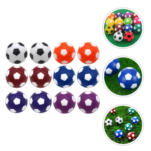 Table Football Soccer Balls Multicolor 12pcs 2