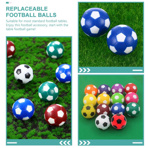 Table Football Replacement Soccer Balls Multicolor 12pcs 1